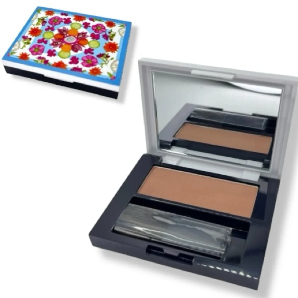 Estee Lauder Bronze Goddess Powder Bronzer 02 Medium & Mascara Floral Bag Bundle